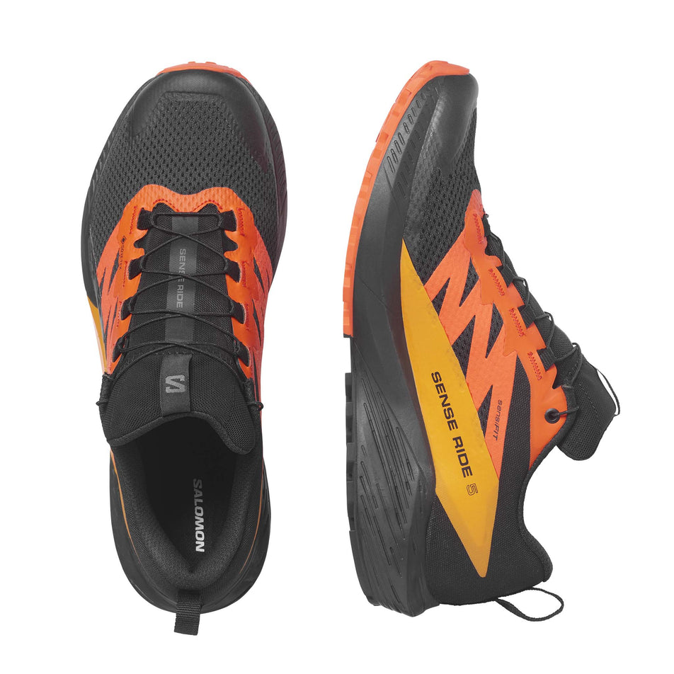 A pair of men's Salomon Sense Ride 5 GTX Running Shoes (7772889743522)