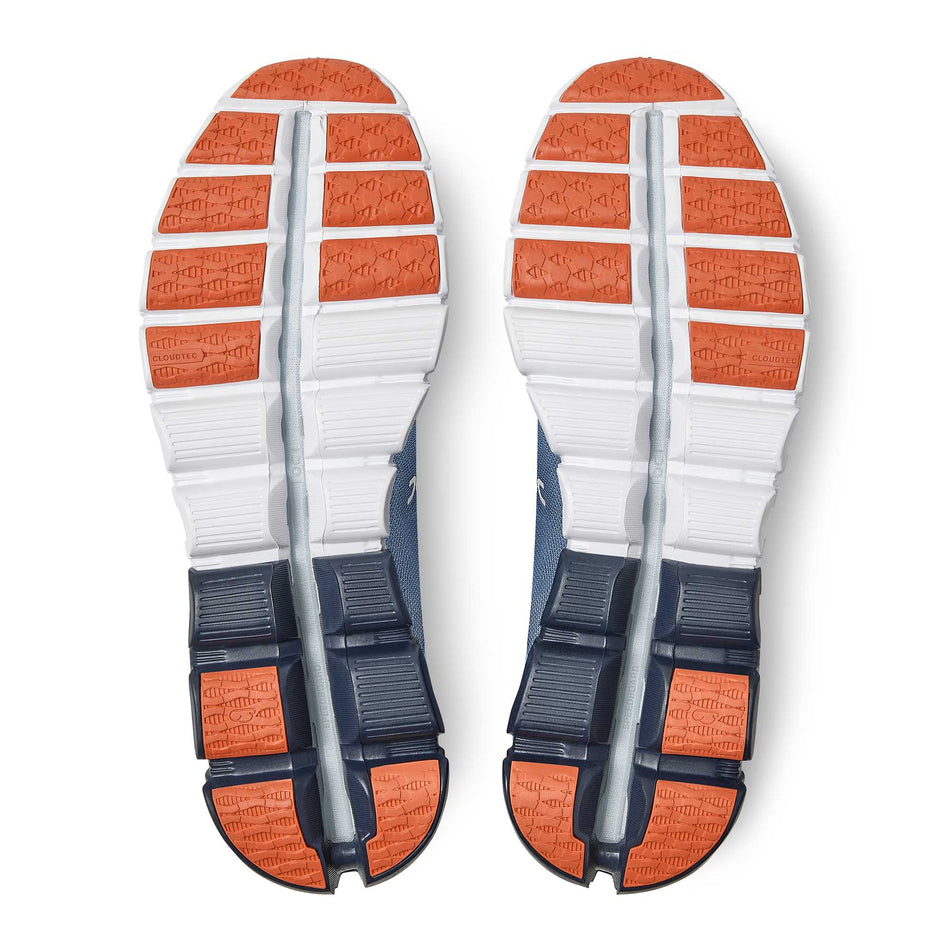 Outsole pair view of men's on cloudflow running shoes (6888371323042)