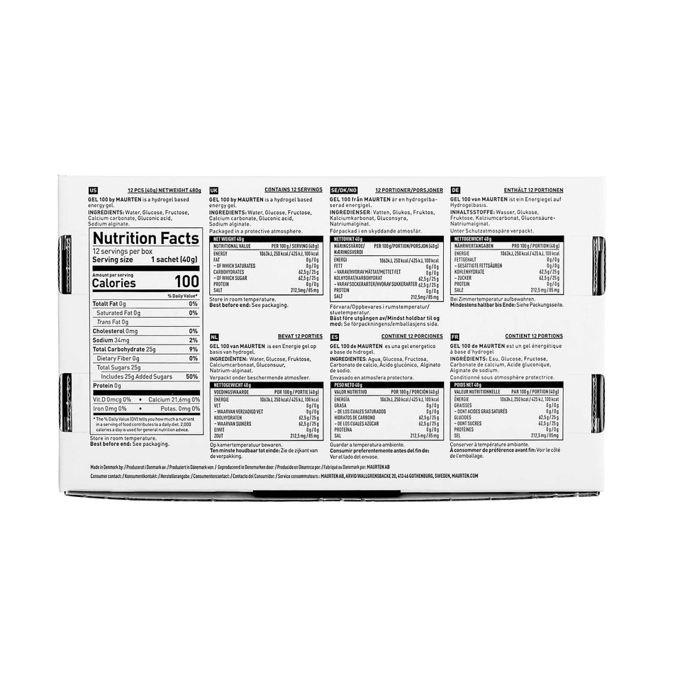 Below view of maurten gel 100 box - 12 servings (7077158027426)