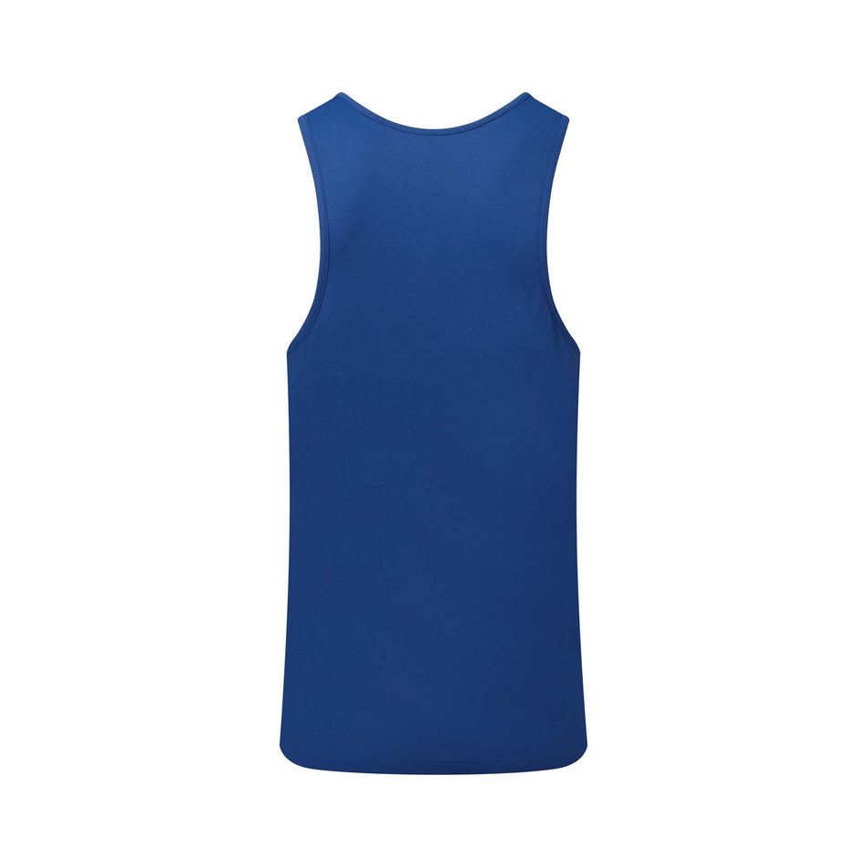Back view of Ronhill Men's Core Running Vest in blue (7574274113698)