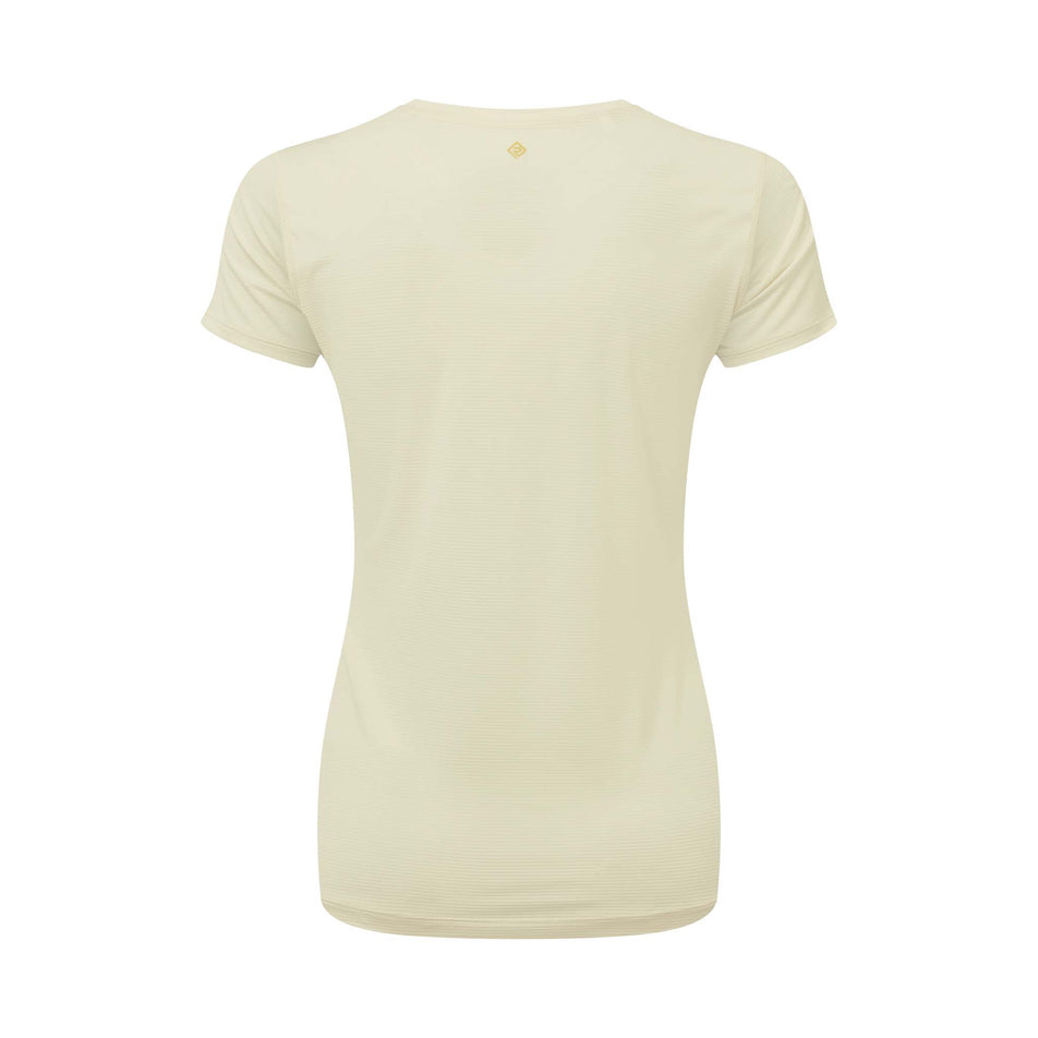 Rear view of Ronhill Women's Tech S/S Running Tee in white. (7739497775266)