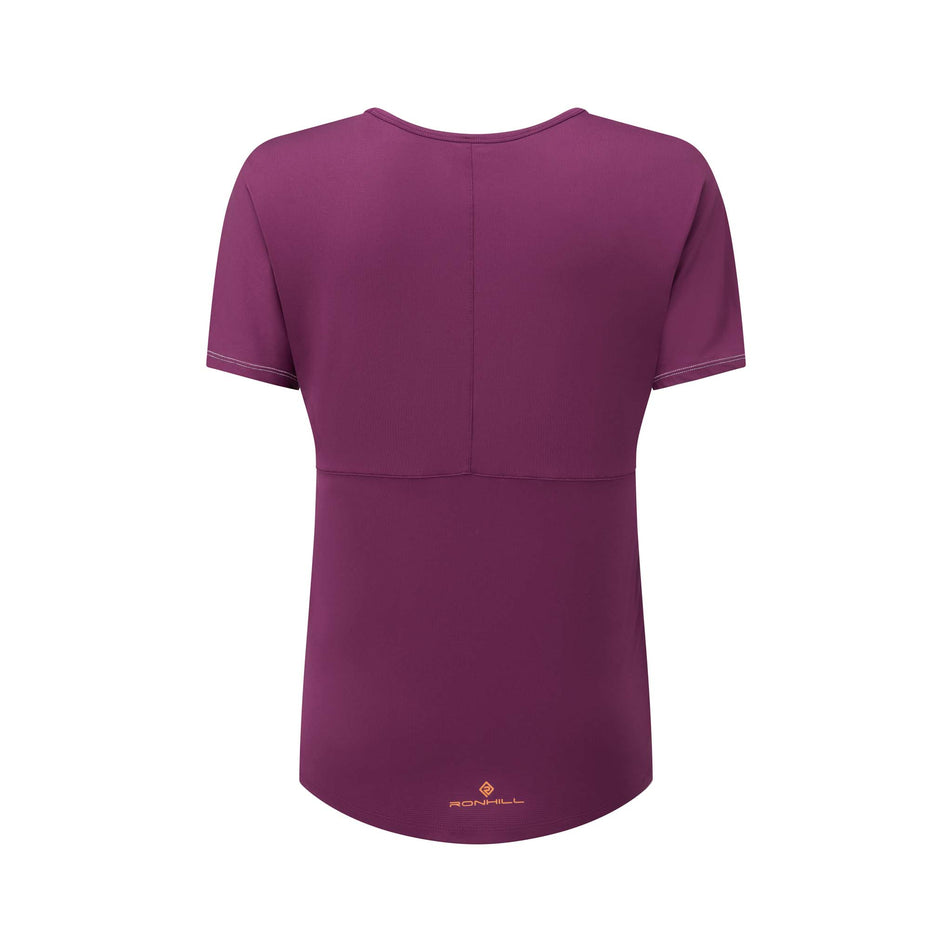 Back view of Ronhill Women's Life Wellness S/S Running Tee in white (7577987088546)