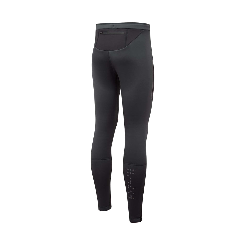 Rear view of Ronhill Men's Tech X Running Tight in black (7592377385122)