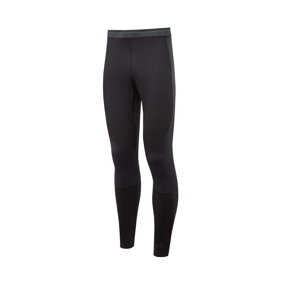 Front view of Ronhill Men's Tech X Running Tight in black (7592377385122)