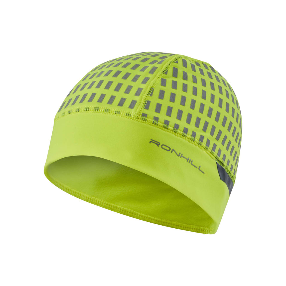 Front angled Ronhill Unisex Afterhours Running Beanie in yellow (7602192089250)