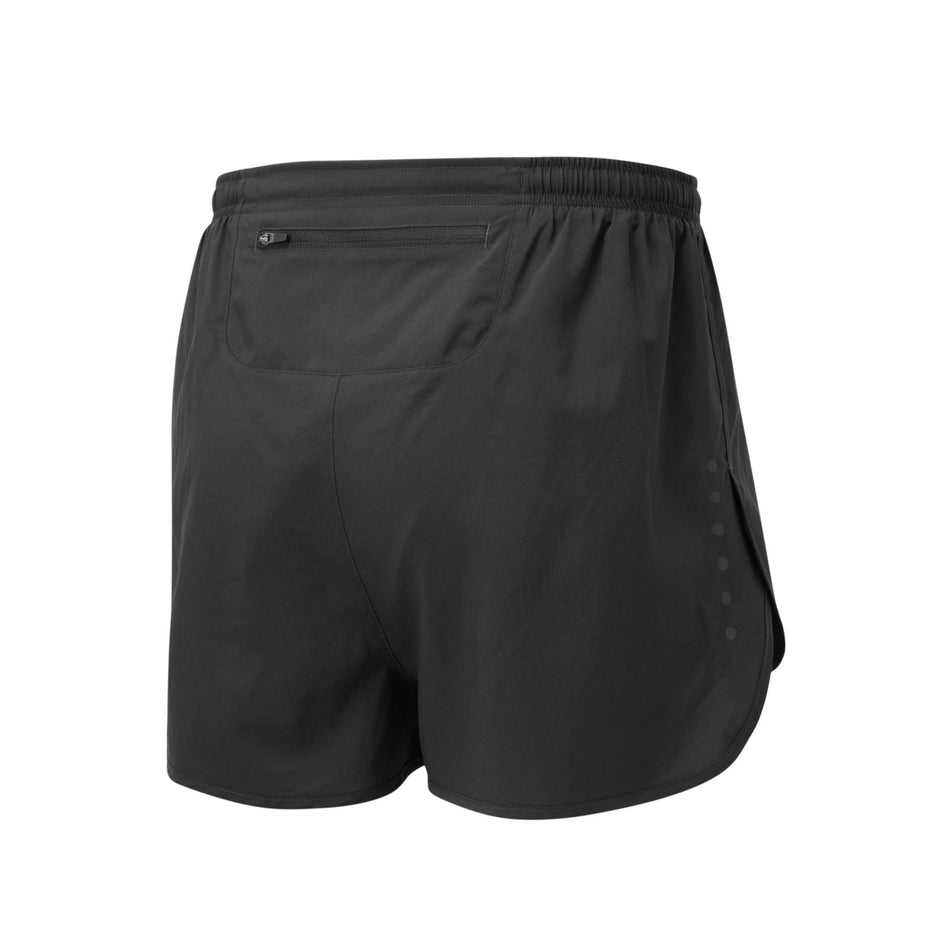 Rear view of Ronhill Men's Core Racer Short in black. (7743602098338)