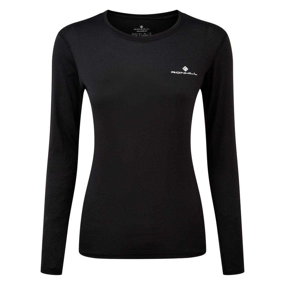 Front View of Women's Ronhill Core L/S Tee (6907680686242)