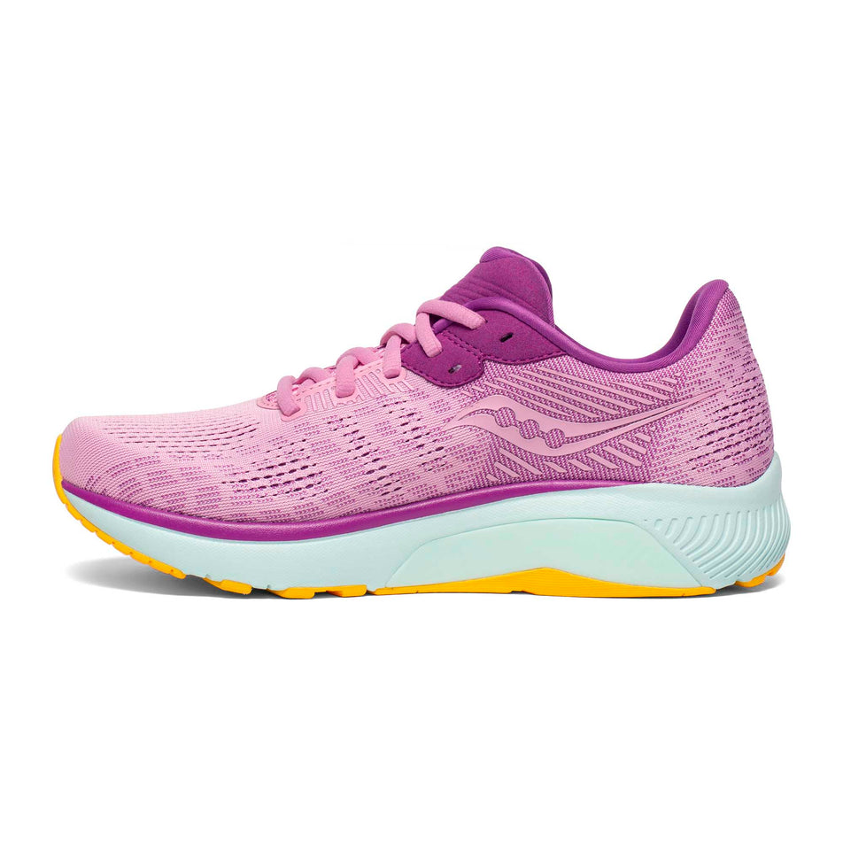 Medial side of the right shoe from a pair of women's Saucony Guide 14 running shoes (7228276768930)