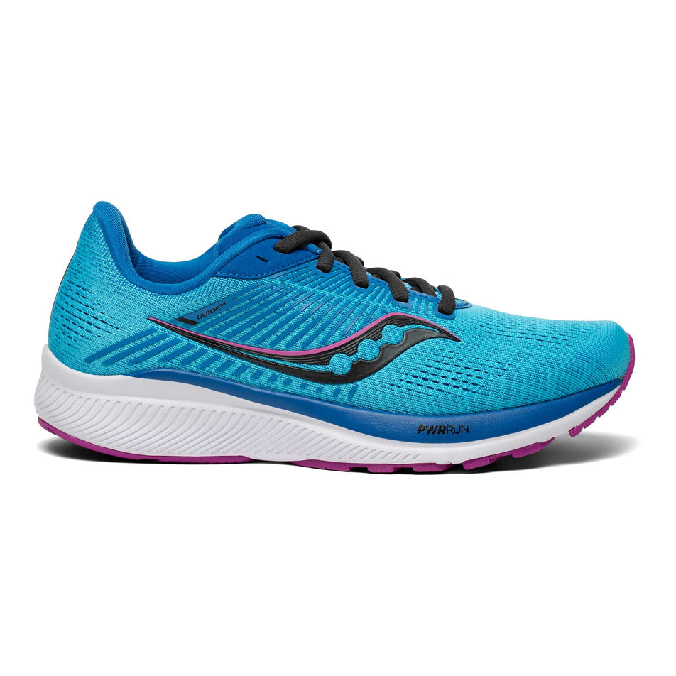 Lateral view of women's Guide 14 running shoe. (6890849566882)