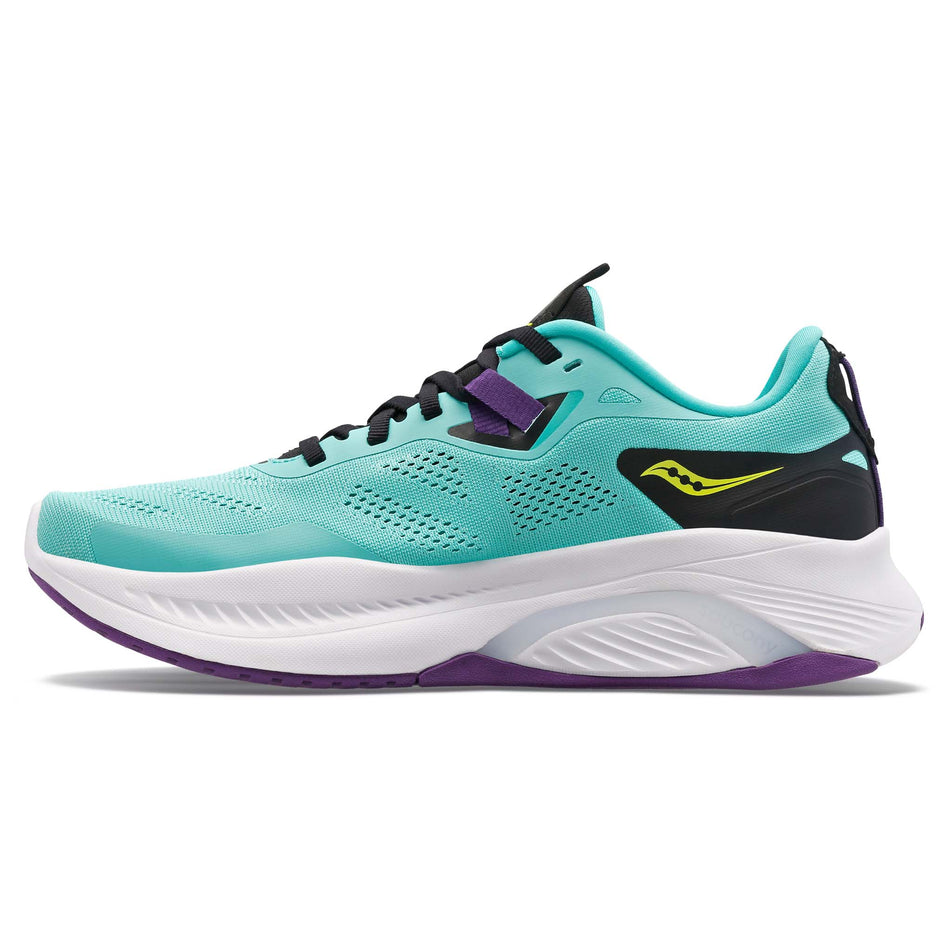 Medial view of women's saucony guide 15 running shoes (7271900774562)