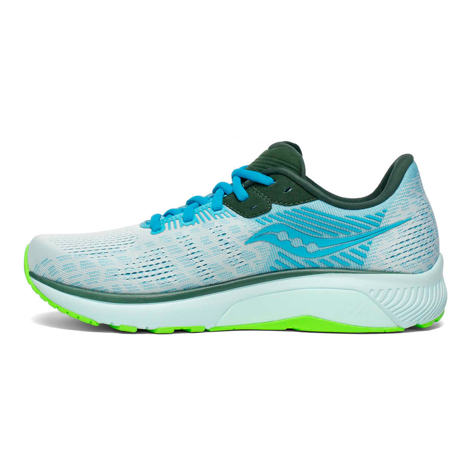 Medial side of the right shoe from a pair of men's Saucony Guide 14 Running Shoes (7228262187170)