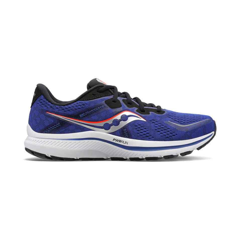 Lateral view of men's saucony omni 20 running shoes (7239040303266)