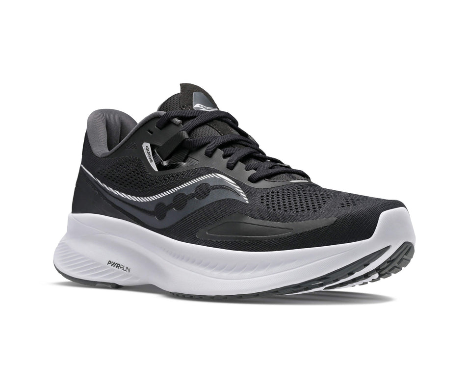 Lateral side of the right shoe from a pair of men's Saucony Guide 15 Road Running Shoes (7643073249442)