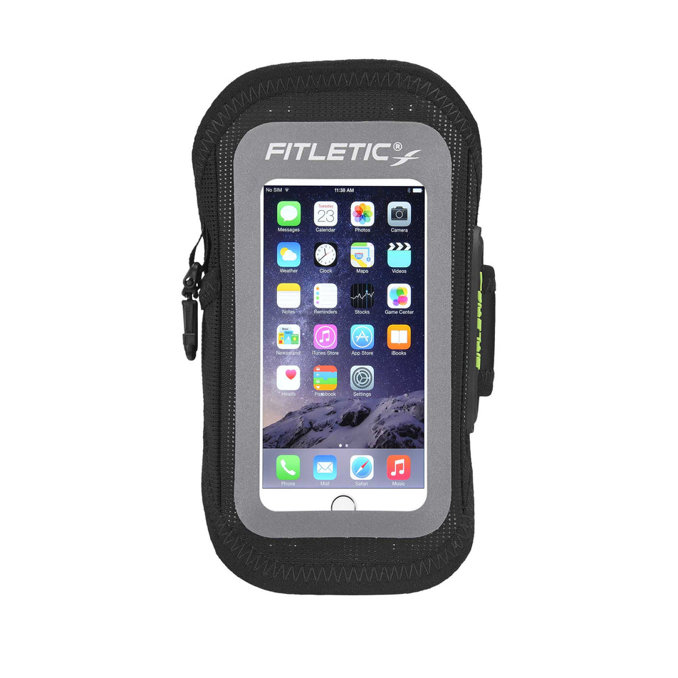 Front view of unisex fitletic surge running arm band (6950154961058)