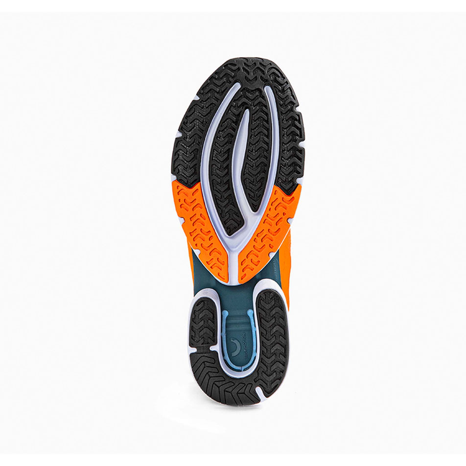 Outsole view of men's true motion u-tech solo running shoes (7373772685474)