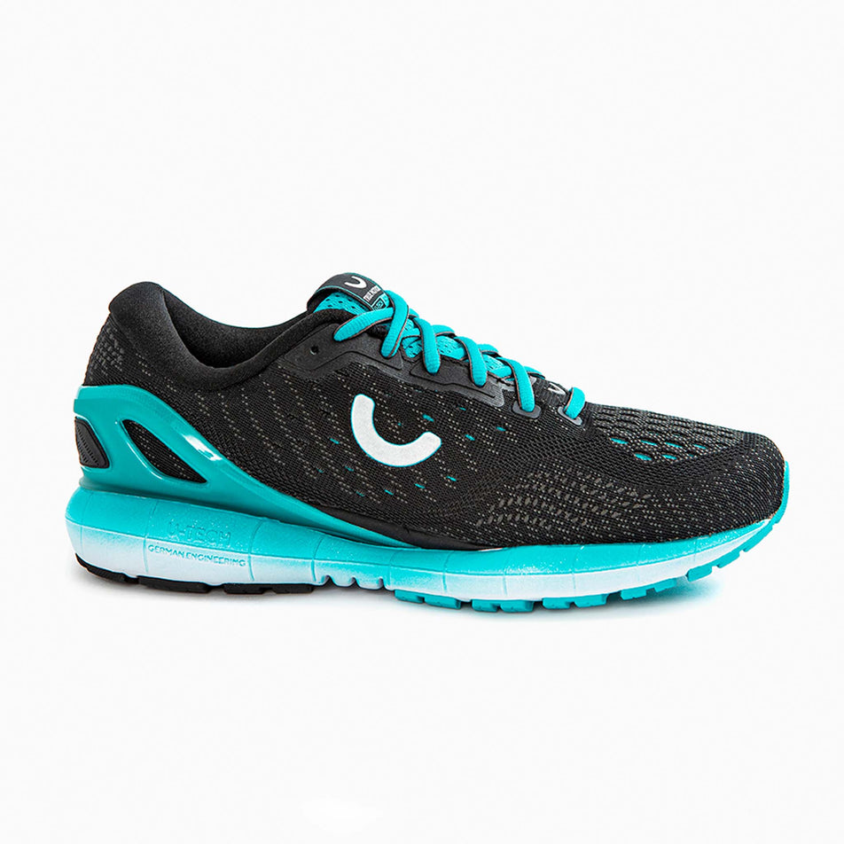 Lateral view of women's true motion u-tech aion running shoes (7373847822498)