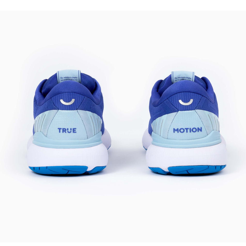 Posterior view of women's true motion u-tech nevos running shoes (7373843169442)