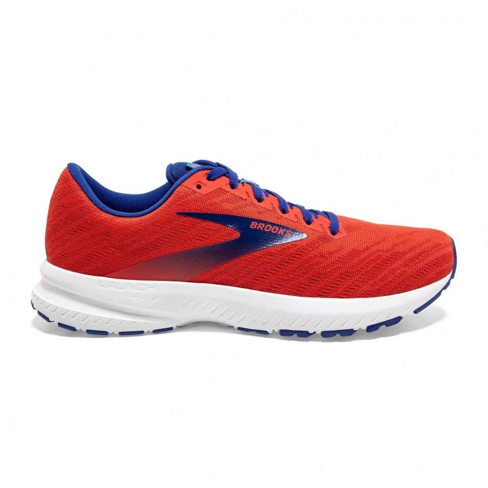 Lateral view of men's brooks launch 7 running shoes (7016901836962)