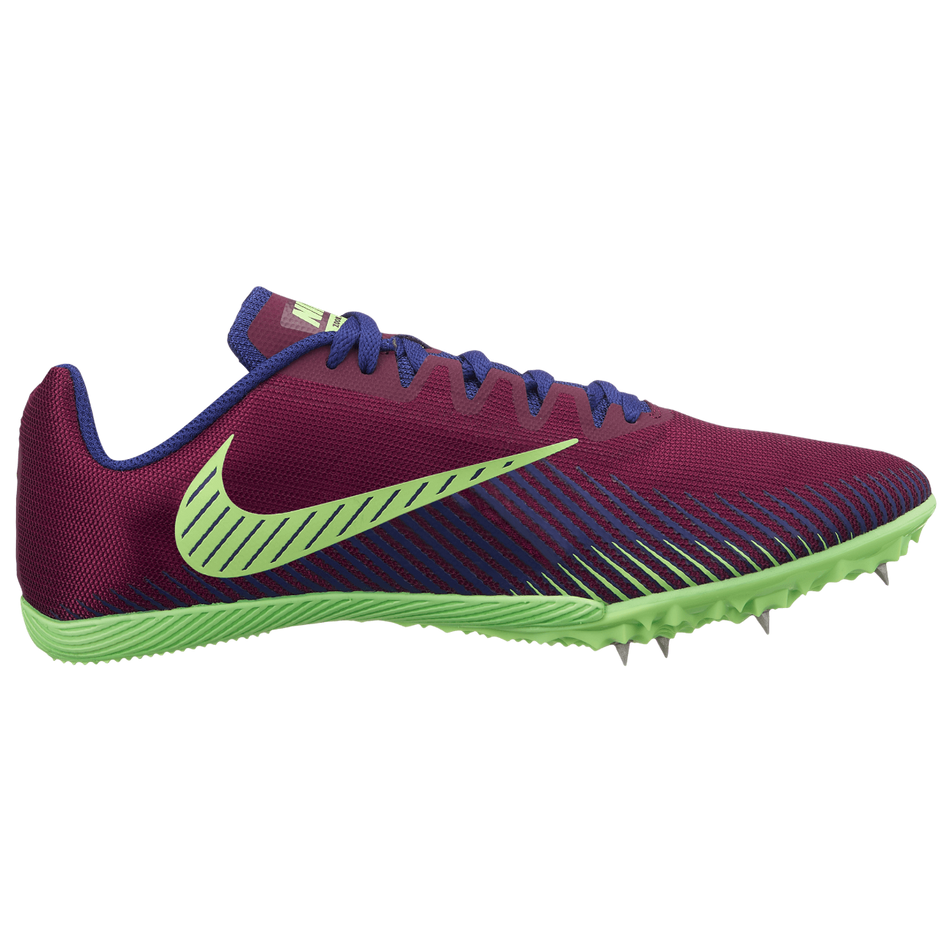 Medial view of unisex nike zoom rival m9 running spikes (7025691263138)