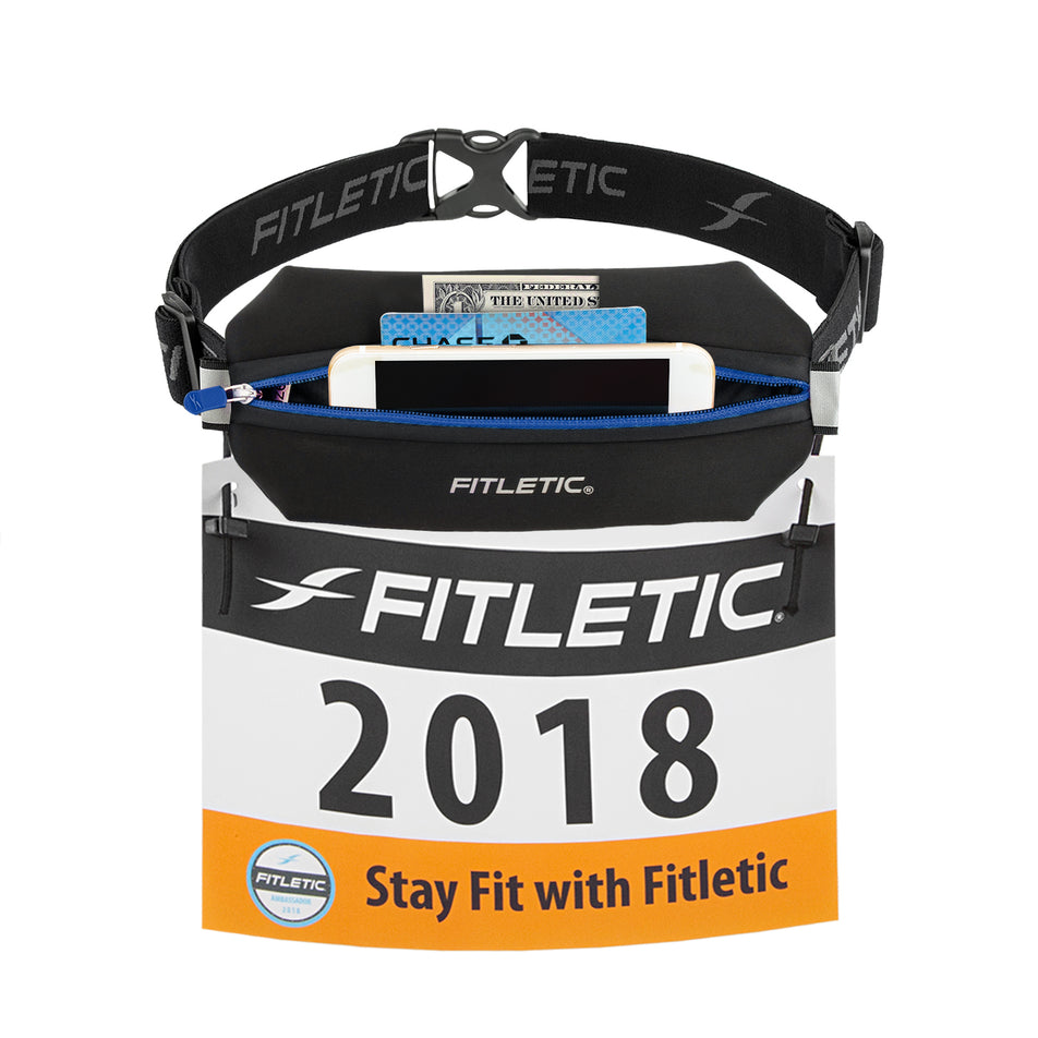 Race number view of unisex fitletic neo racing belt (7013112545442)