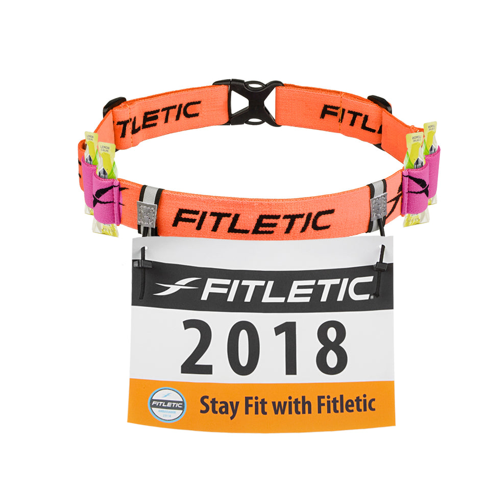 Race number view of unisex fitletic race II number running belt (7058746736802)