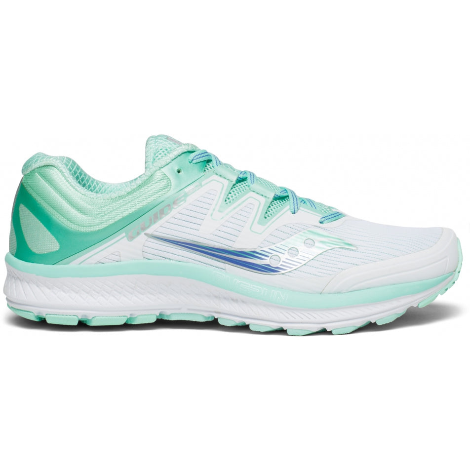 Lateral view of women's saucony guide iso running shoes (7027779403938)
