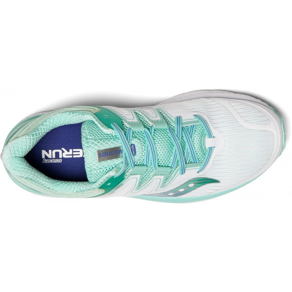 Upper view of women's saucony guide iso running shoes (7027779403938)
