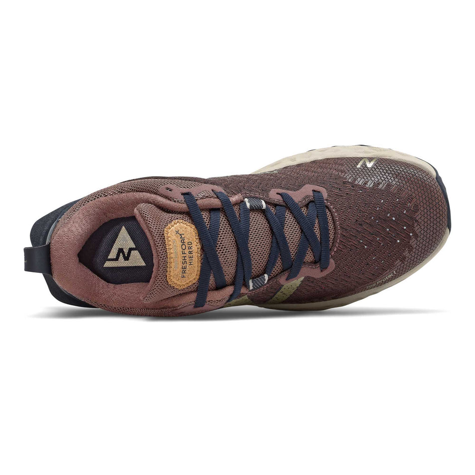 Upper view of women's new balance fresh foam hierro v6 running shoes (6888221474978)
