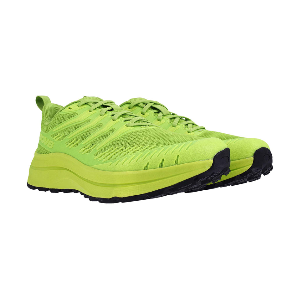 A pair of INOV8 Women's TrailFly™ Max V2 Running Shoes in the Green colourway.