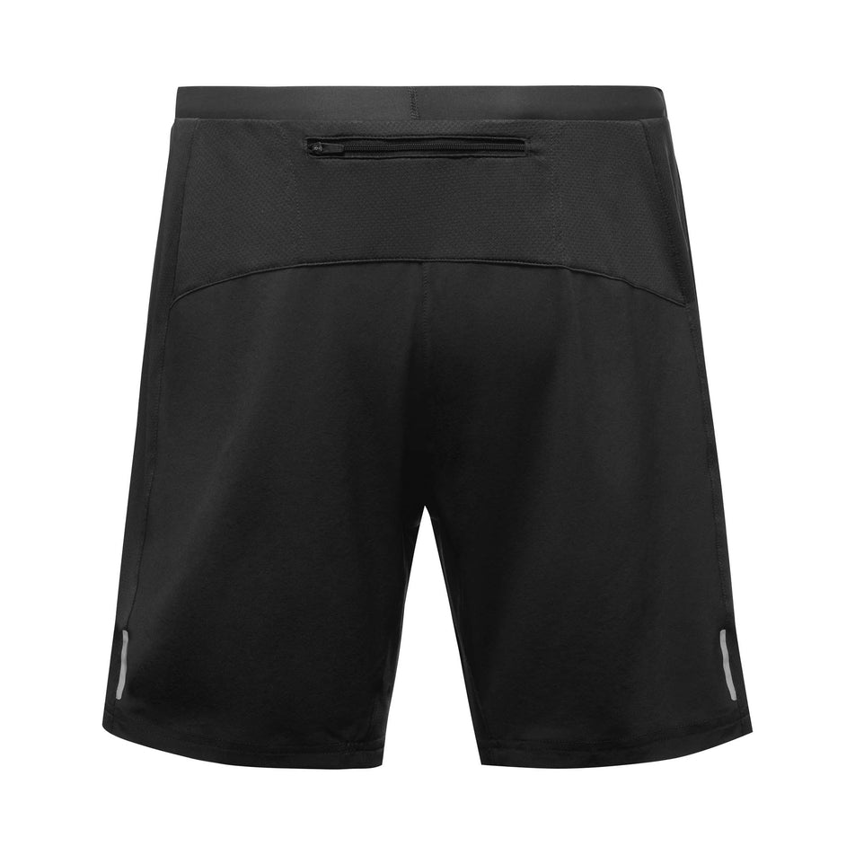 Back view of a pair of GOREWEAR Men's R5 2in1 Shorts in the Black colourway (7518254071970)