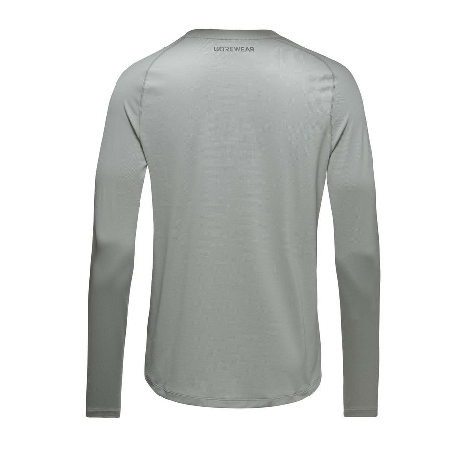 Back view of a GOREWEAR Men's Everyday LS Solid Shirt in the Lab Gray colourway (8166460719266)