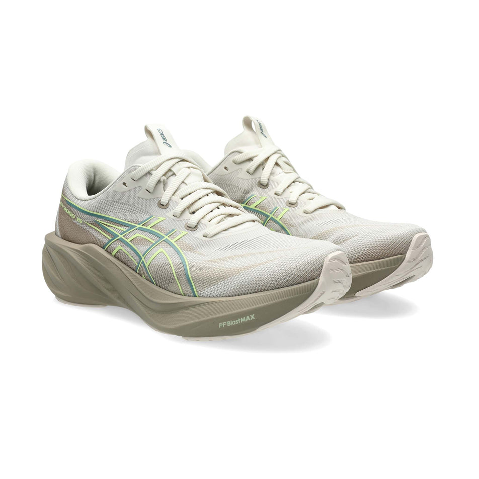 A pair of ASICS Women's GT-2000 15 Running Shoes in the Birch/Greige colourway.