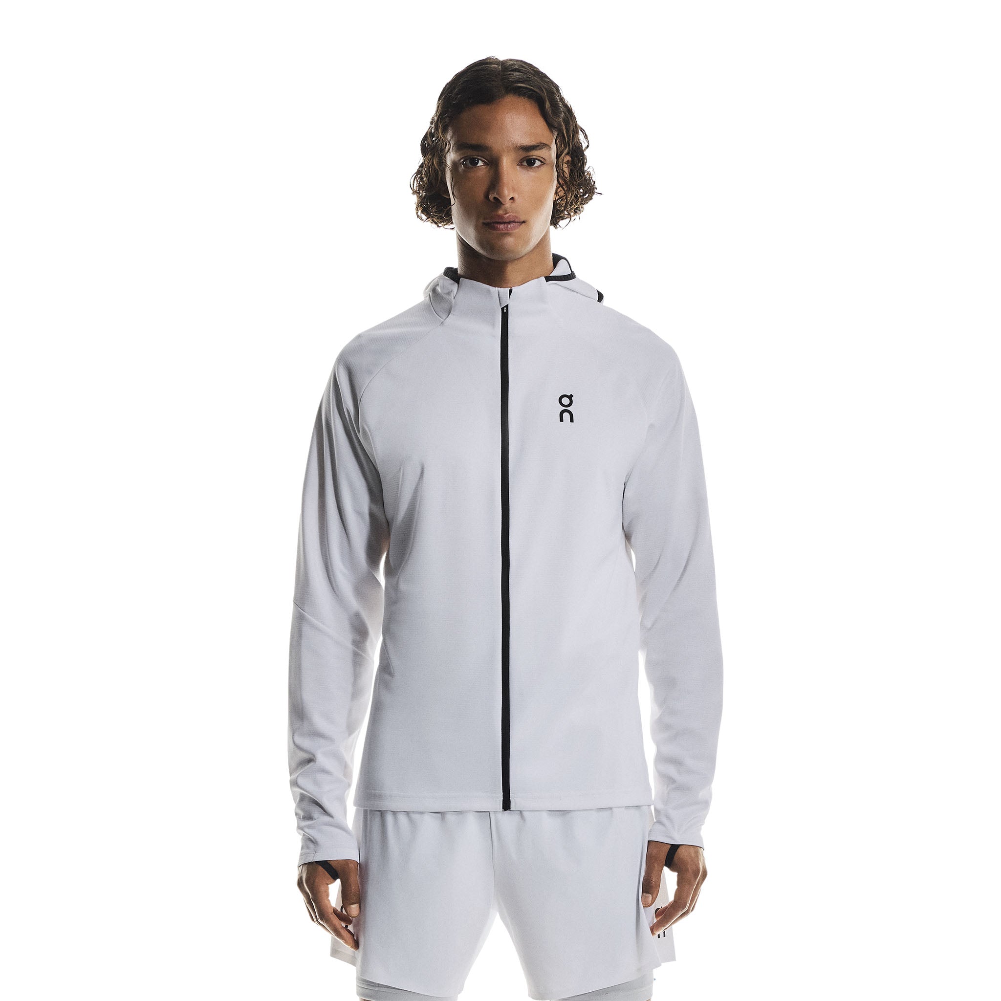 On Men's Climate Zip Hoodie - White | Run4It