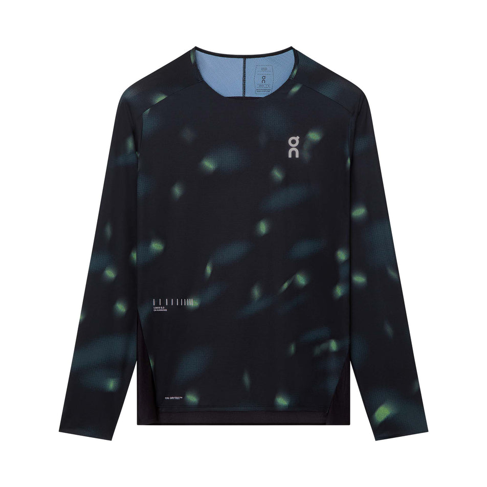 Front view of the On Men's Performance Long-T Lumos 3.0 in the Black colourway.