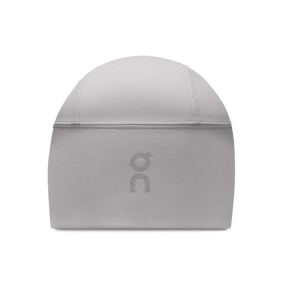Front view of the On Core Beanie in the Alloy colourway.