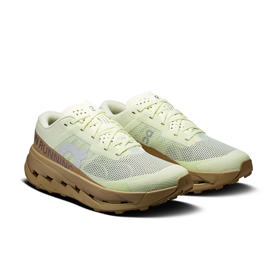 A pair of On Women's Cloudultra 3 Running Shoes in the Linen/Safari colourway.