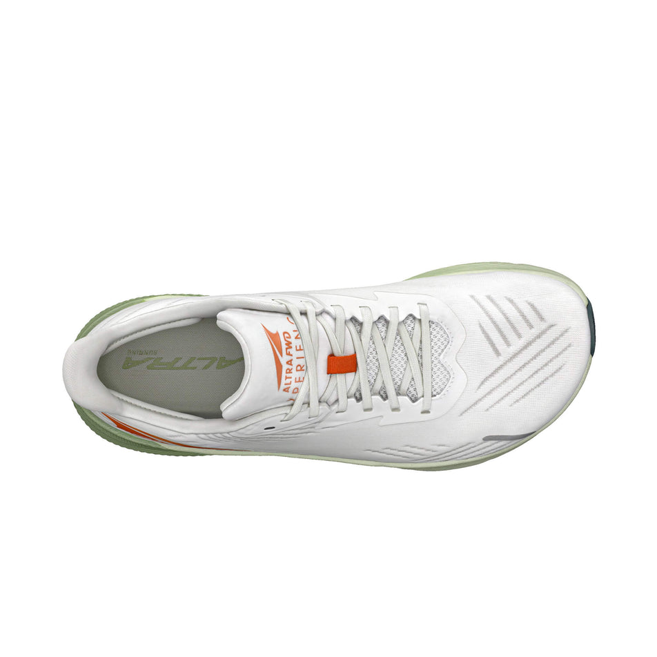 The upper of the right shoe from a pair of Altra Men's Altrafwd Experience Running Shoes in the White colourway  (8053082521762)