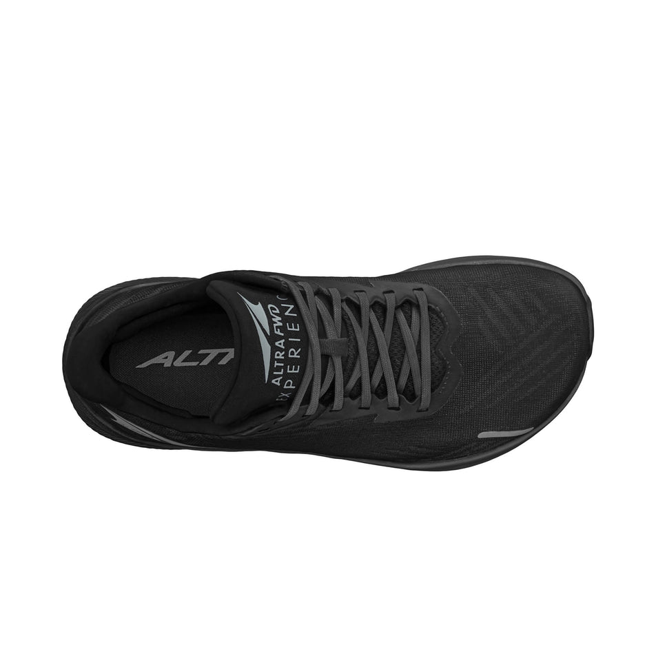The upper of the right shoe from a pair of Altra Women's Altrafwd Experience Running Shoes in the Black colourway (8053100019874)