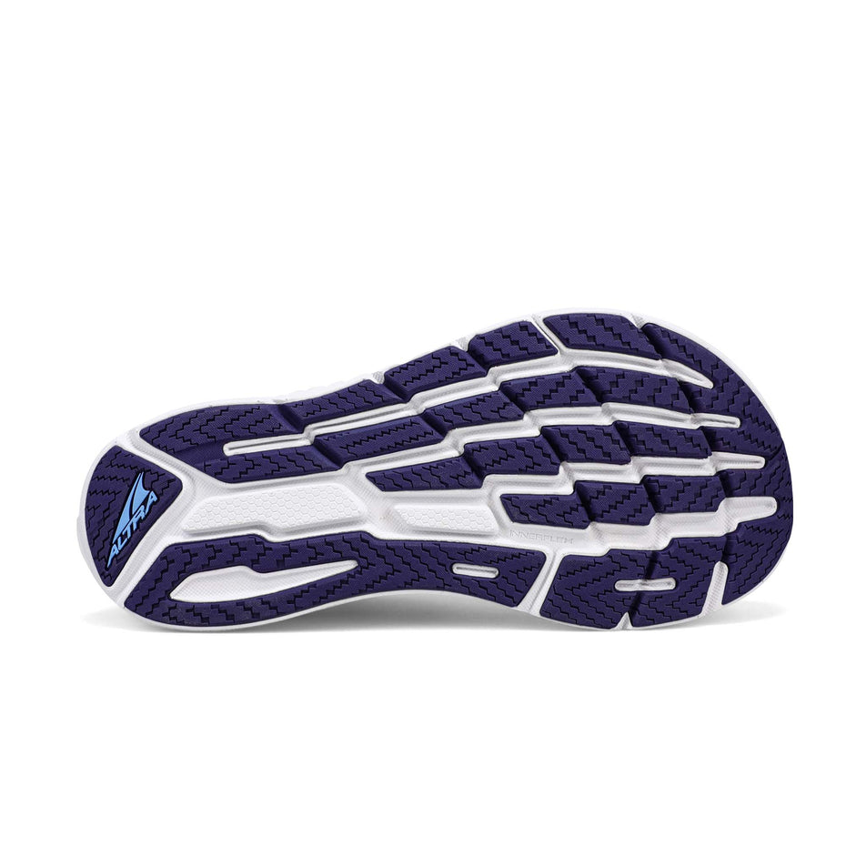 Outsole of the right shoe from a pair of Altra Women's Torin 7 Running Shoes in the blue colourway  (7935882068130)