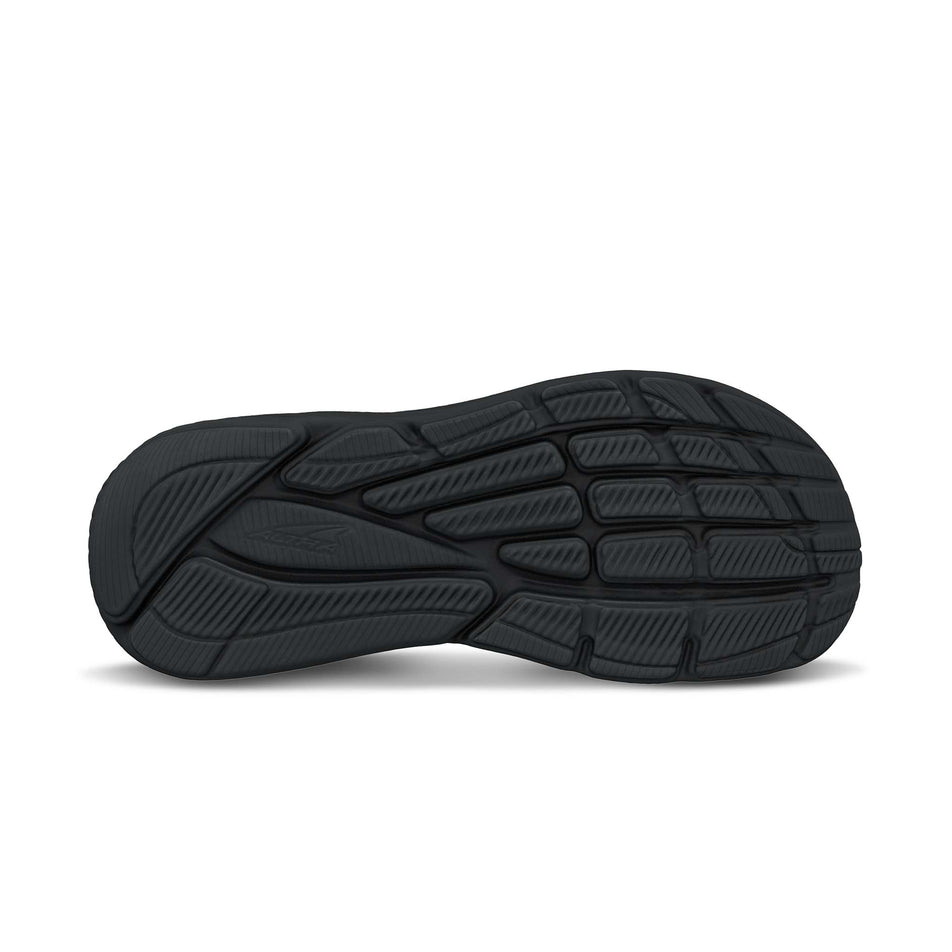 Outsole of the right shoe from a pair of Altra Men's Via Olympus 2 Road Running Shoes in the Black colourway (8118399795362)