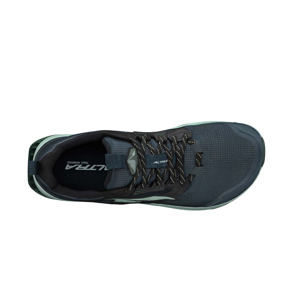 Upper of the right shoe from a pair of Altra Women's Lone Peak 8 Running Shoes in the Black/Gray colourway (8154799112354)