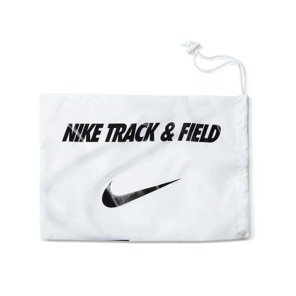The bag that comes with a pair of Nike Unisex Rival Distance Track & Field Distance Spikes in the White/Black-Metallic Silver colourway (8049556324514)
