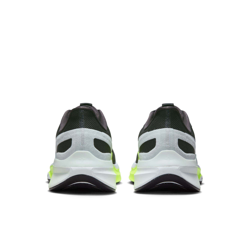 The back of a pair of Nike Men's Structure 25 Road Running Shoes in the Anthracite/White-Volt-Pure Platinum colourway (8070568181922)