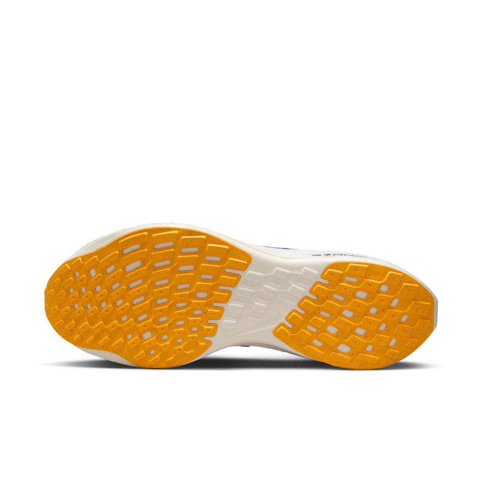 Outsole of the left shoe from a pair of Nike Men's Pegasus Turbo Road Running Shoes in the Racer Blue/High Voltage-Black-Sundial colourway (7970640265378)