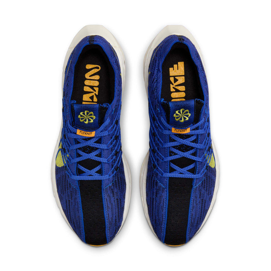 The uppers on a pair of Nike Men's Pegasus Turbo Road Running Shoes in the Racer Blue/High Voltage-Black-Sundial colourway (7970640265378)