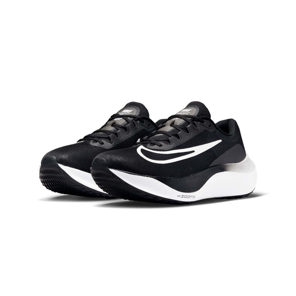 A pair of Nike Men's Zoom Fly 5 Road Running Shoes in the Black/White colourway (8135104594082)