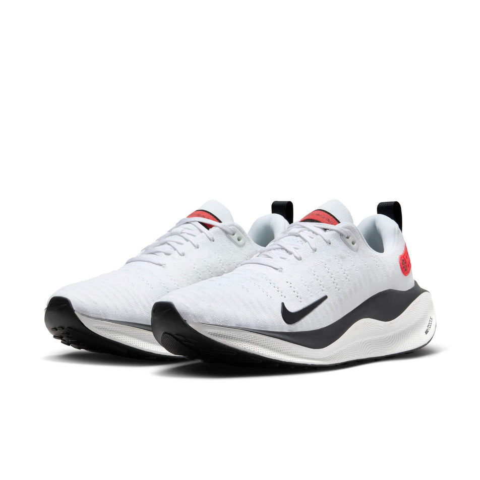 A pair of Nike Men's Infinity RN 4 Road Running Shoes in the White/Velvet Brown-Platinum Tint colourway (7979509055650)