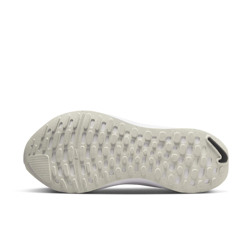 Outsole of the left shoe from a pair of Nike Men's Infinity RN 4 Road Running Shoes in the White/Black-LT Lemon Twist-Volt colourway (7979596644514)