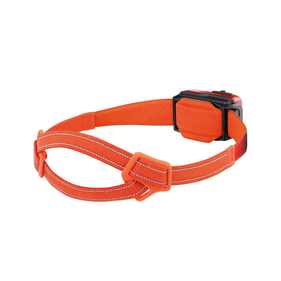 Back view of a Petzl SWIFT RL Head Torch in the Orange colourway (8065363247266)