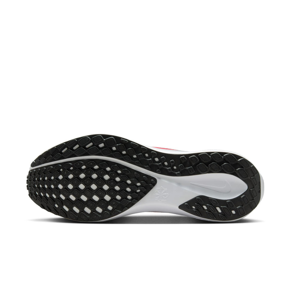 The outsole of the left shoe from a pair of Nike Men's Pegasus 41 Road Running Shoes in the Cool Grey/Bright Crimson-Wolf Grey colourway. (8684377047202)